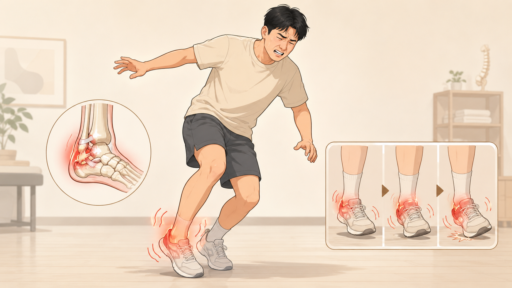 발목을 자주 삐는 이유 — 만성 발목 불안정성