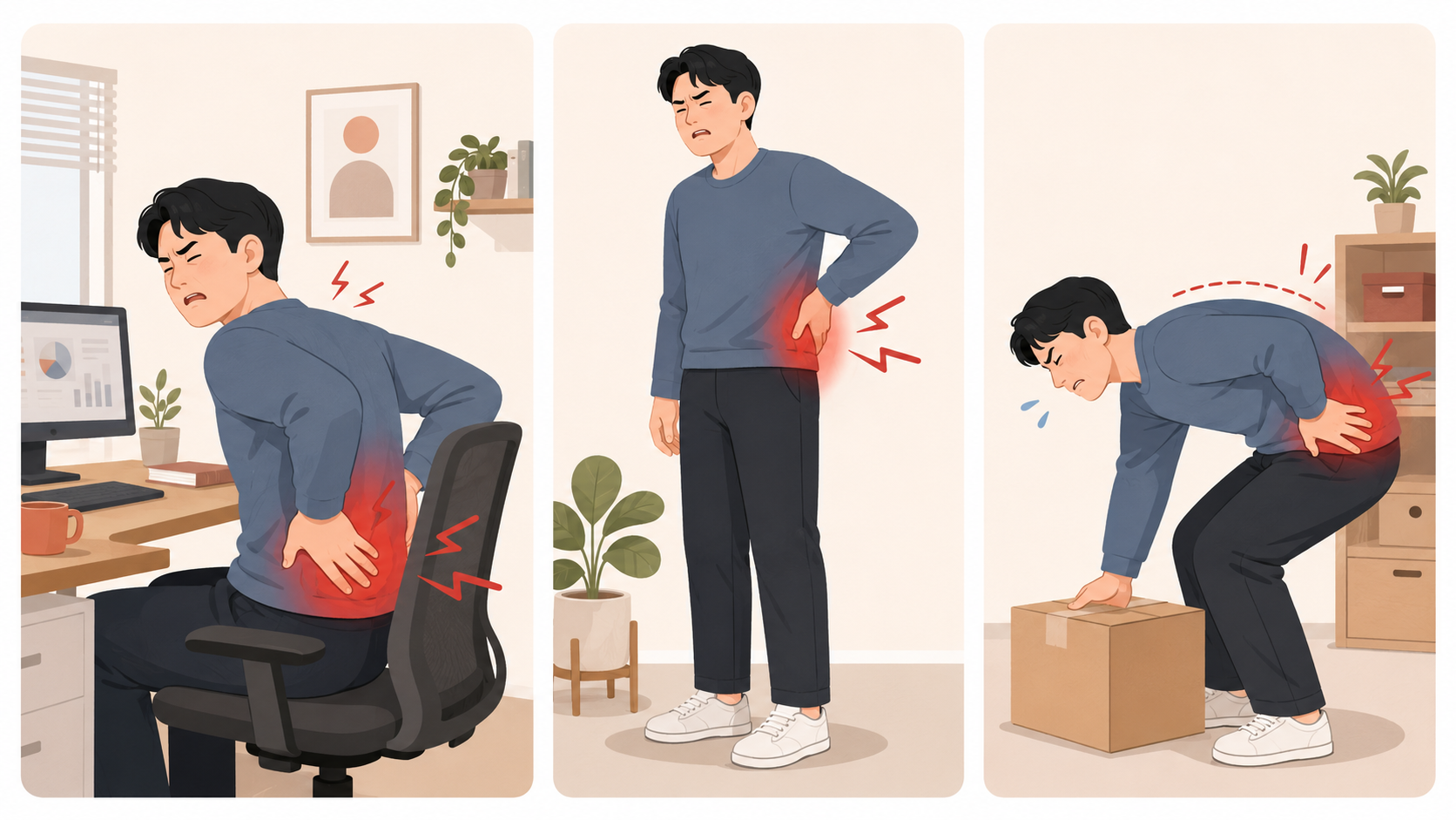 허리 통증의 원인 — 어디서 왔는지가 중요하다