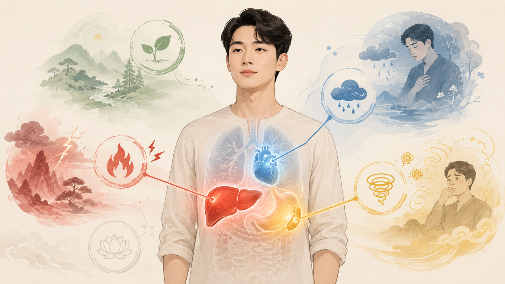 감정이 장기를 해친다 — 칠정(七情)과 오장(五臟)