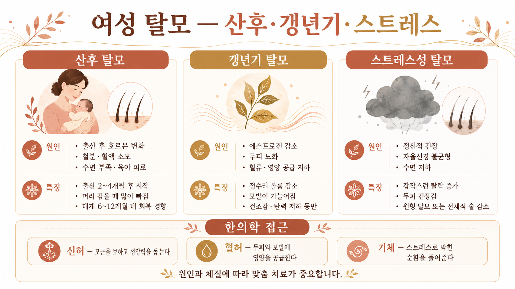 여성 탈모 인포그래픽