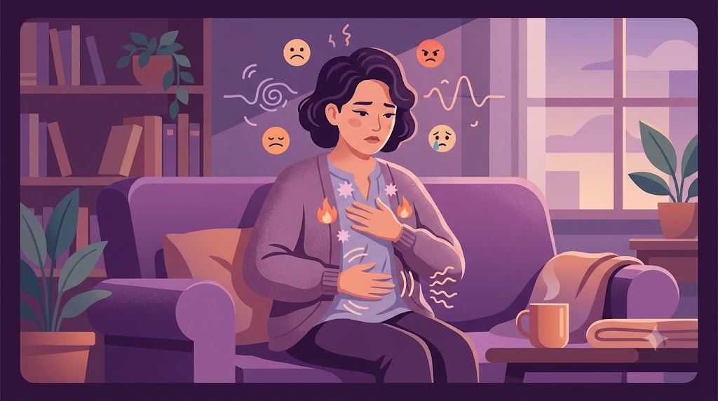 생리 전 예민하고 부은다 — PMS와 한방 호르몬 조절