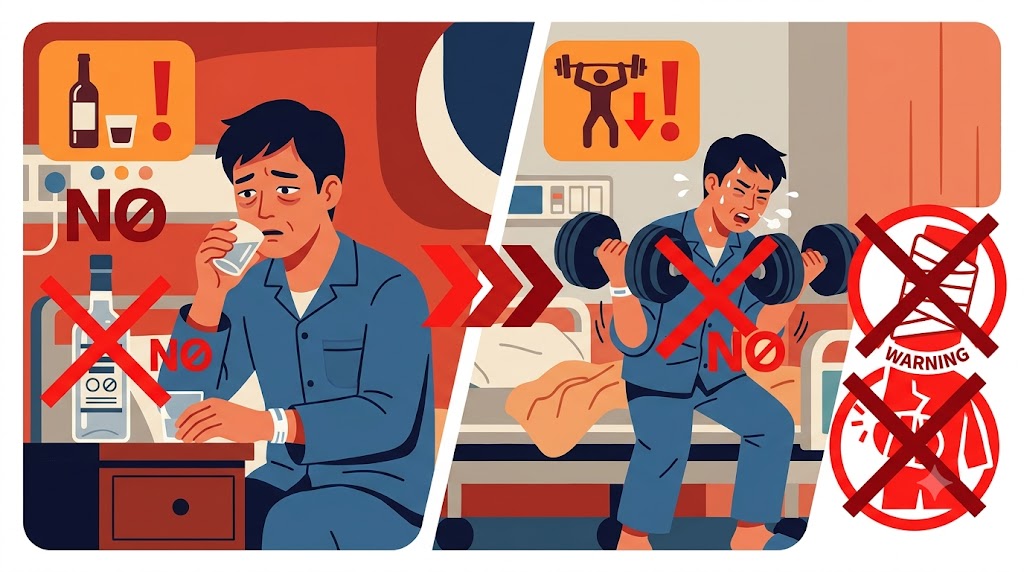 치료 중 피해야 할 것들 — 회복을 늦추는 습관