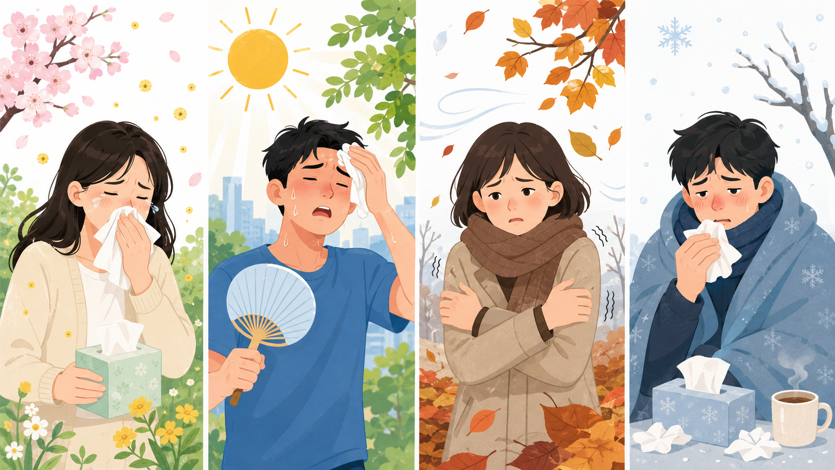계절별 면역 관리 — 봄·여름·가을·겨울 몸 챙기는 법