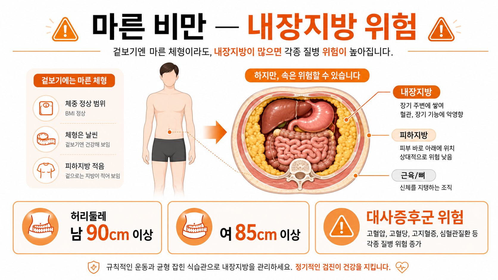 내장지방 인포그래픽