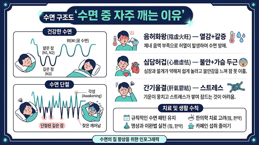 수면 분절 인포그래픽
