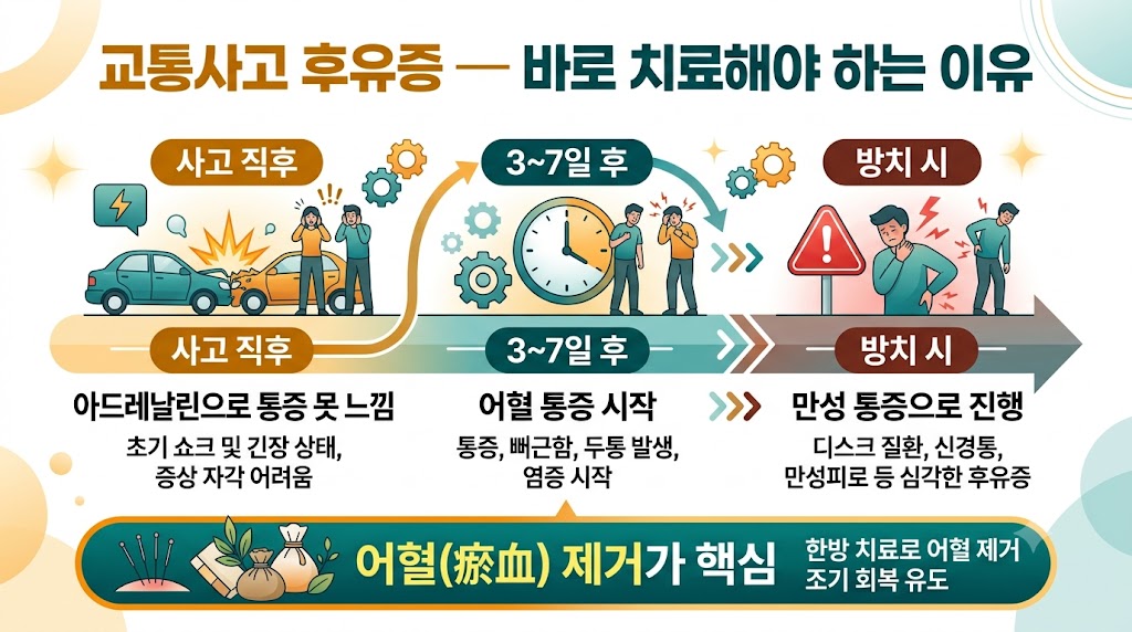 교통사고 후유증 인포그래픽