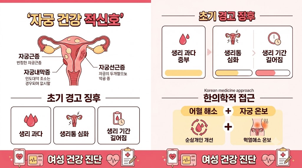 자궁 건강 인포그래픽