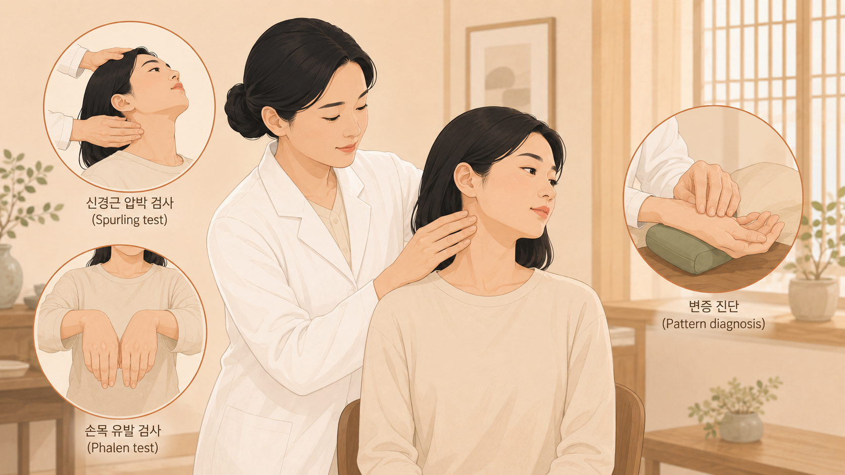 목디스크 감별 검사 - 신경근 압박 검사와 변증 진단