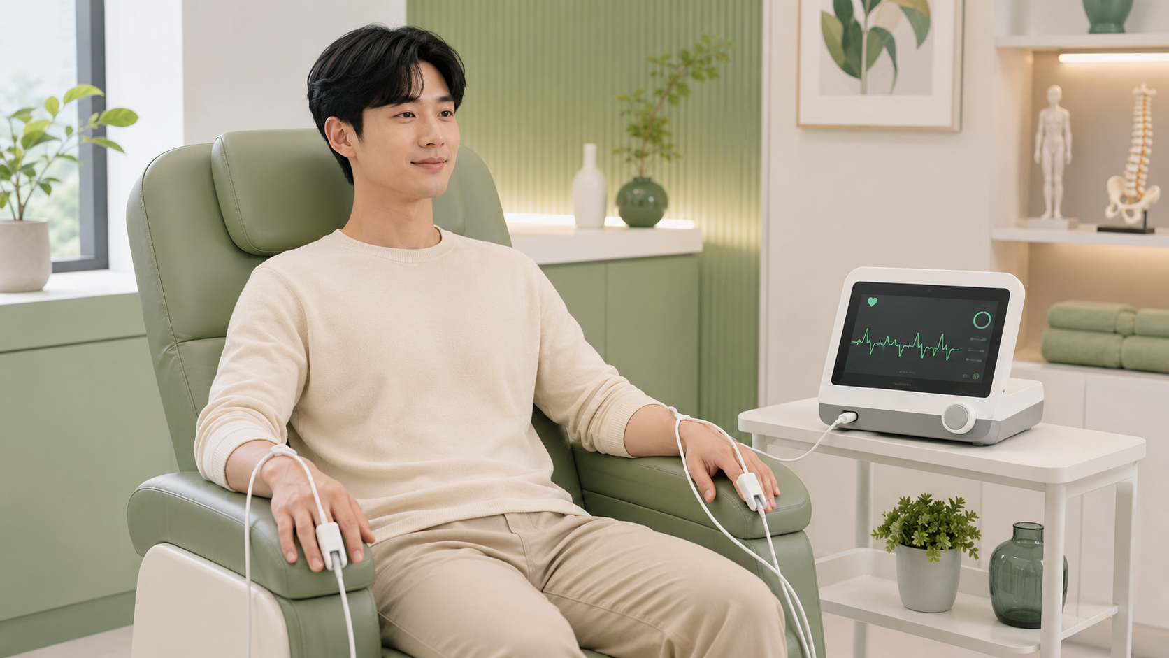 HRV 자율신경 검사기 — 더율한의원 보유 장비