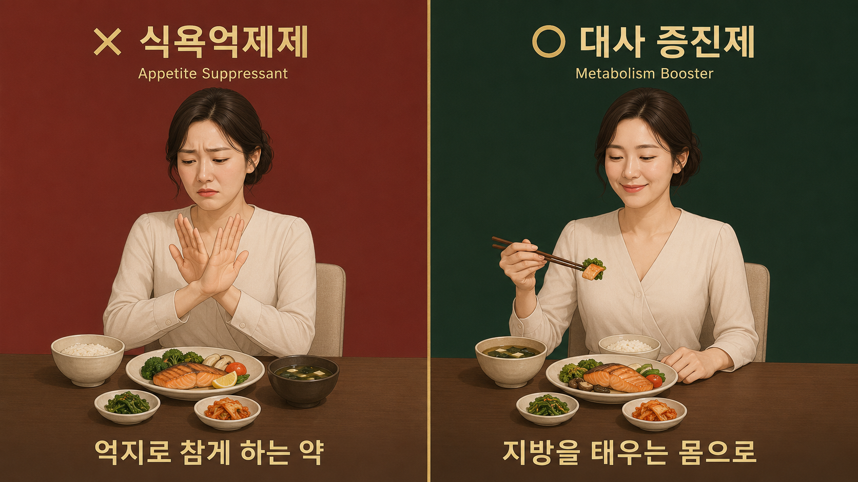 인천송도 더율한의원 다이어트 한약 식욕억제제와 대사 증진제 차이 비교
