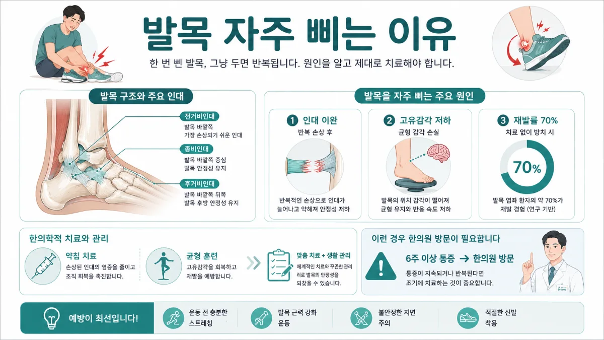발목 불안정성 인포그래픽