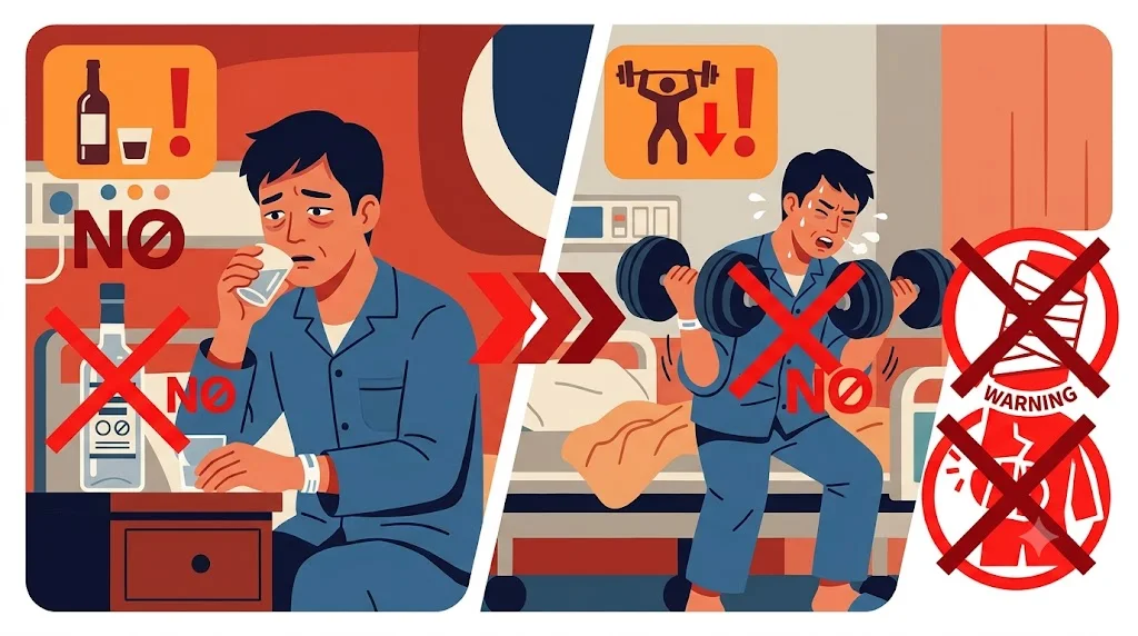 치료 중 피해야 할 것들 — 회복을 늦추는 습관