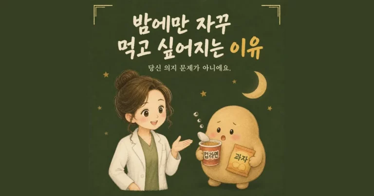 야식과 밤 식욕 상담 - 인천 송도 더율한의원
