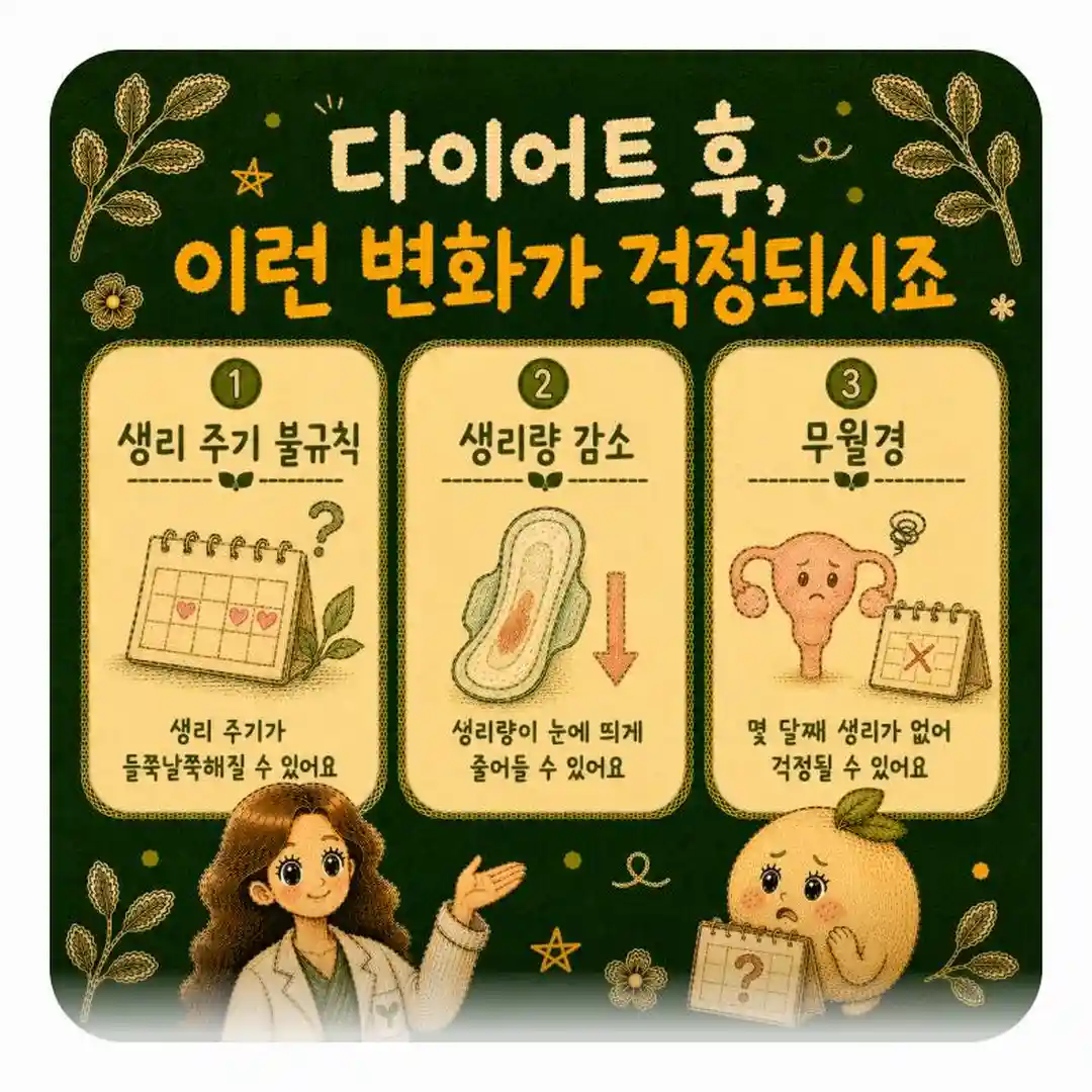 생리 주기와 체중 변화 상담 - 인천 송도 더율한의원