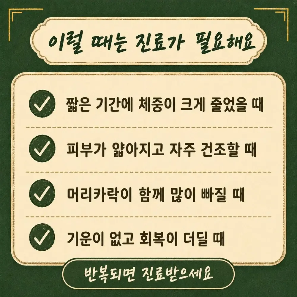 다이어트 후 피부 처짐 상담 - 인천 송도 더율한의원