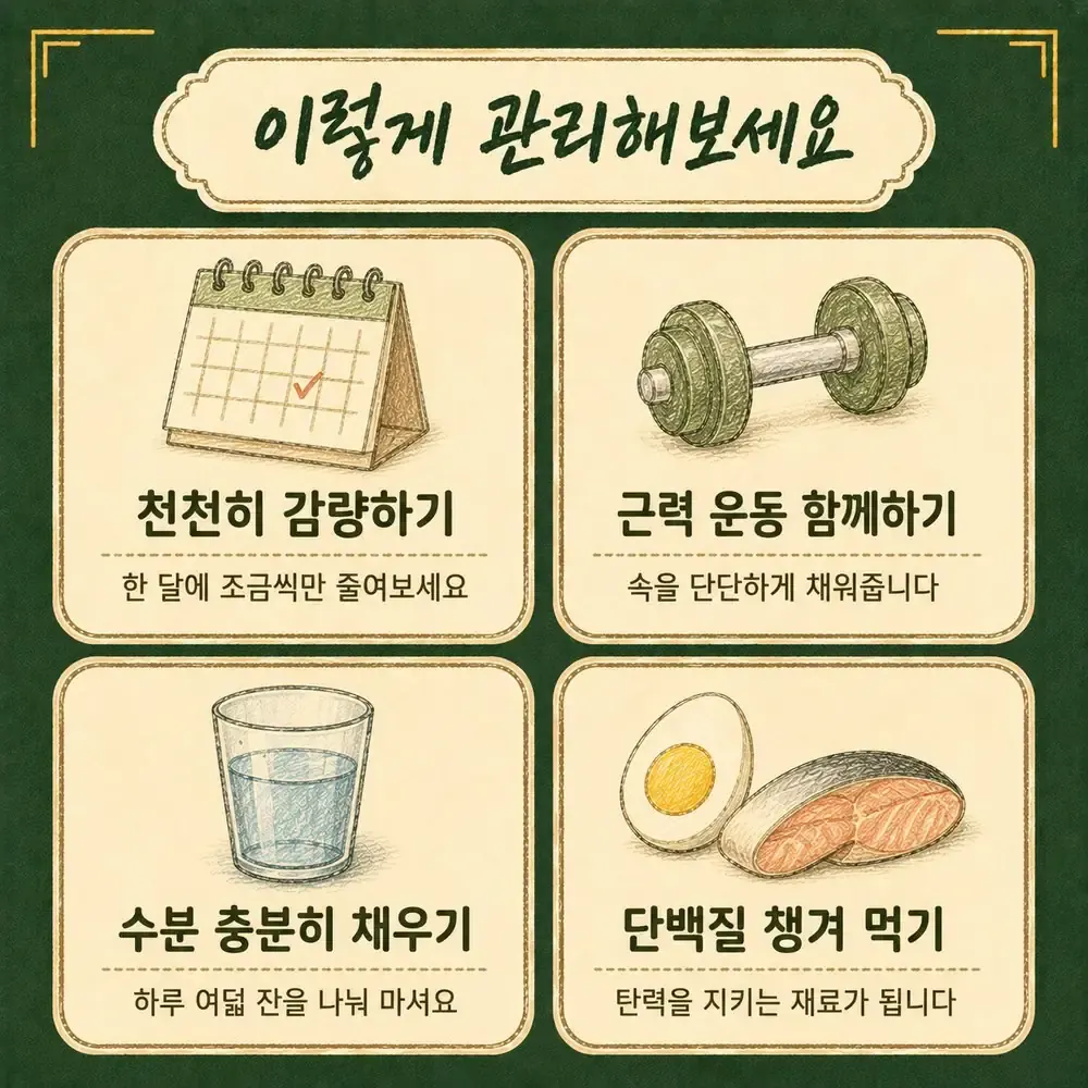 다이어트 후 피부 처짐 상담 - 인천 송도 더율한의원