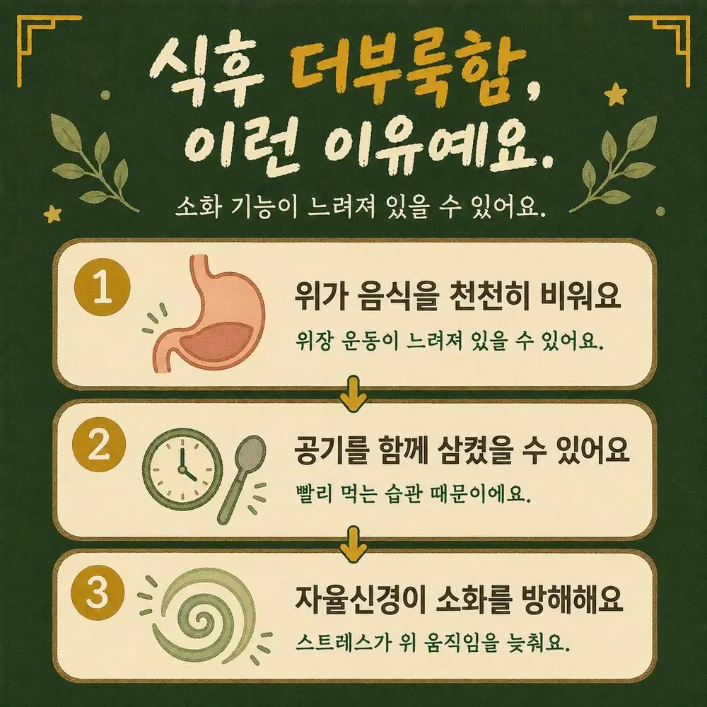 식후 팽만 상담 - 인천 송도 더율한의원