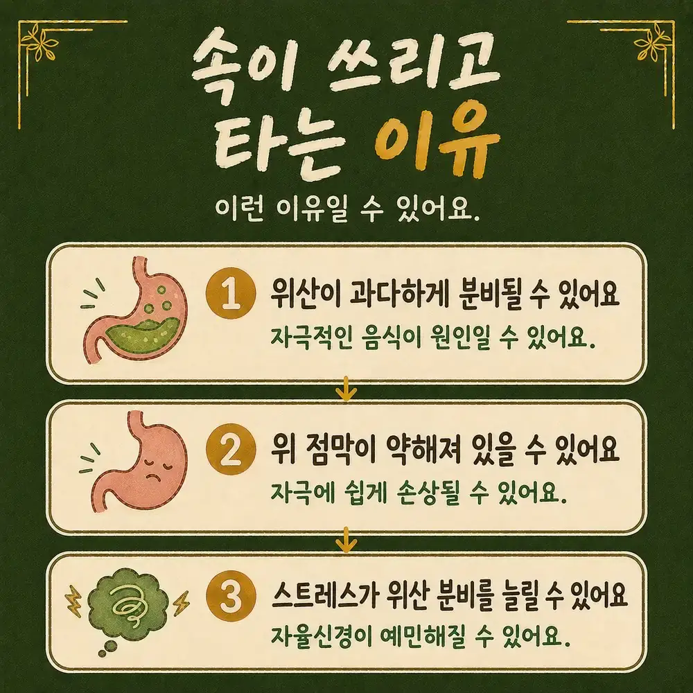 식후 속쓰림 상담 - 인천 송도 더율한의원