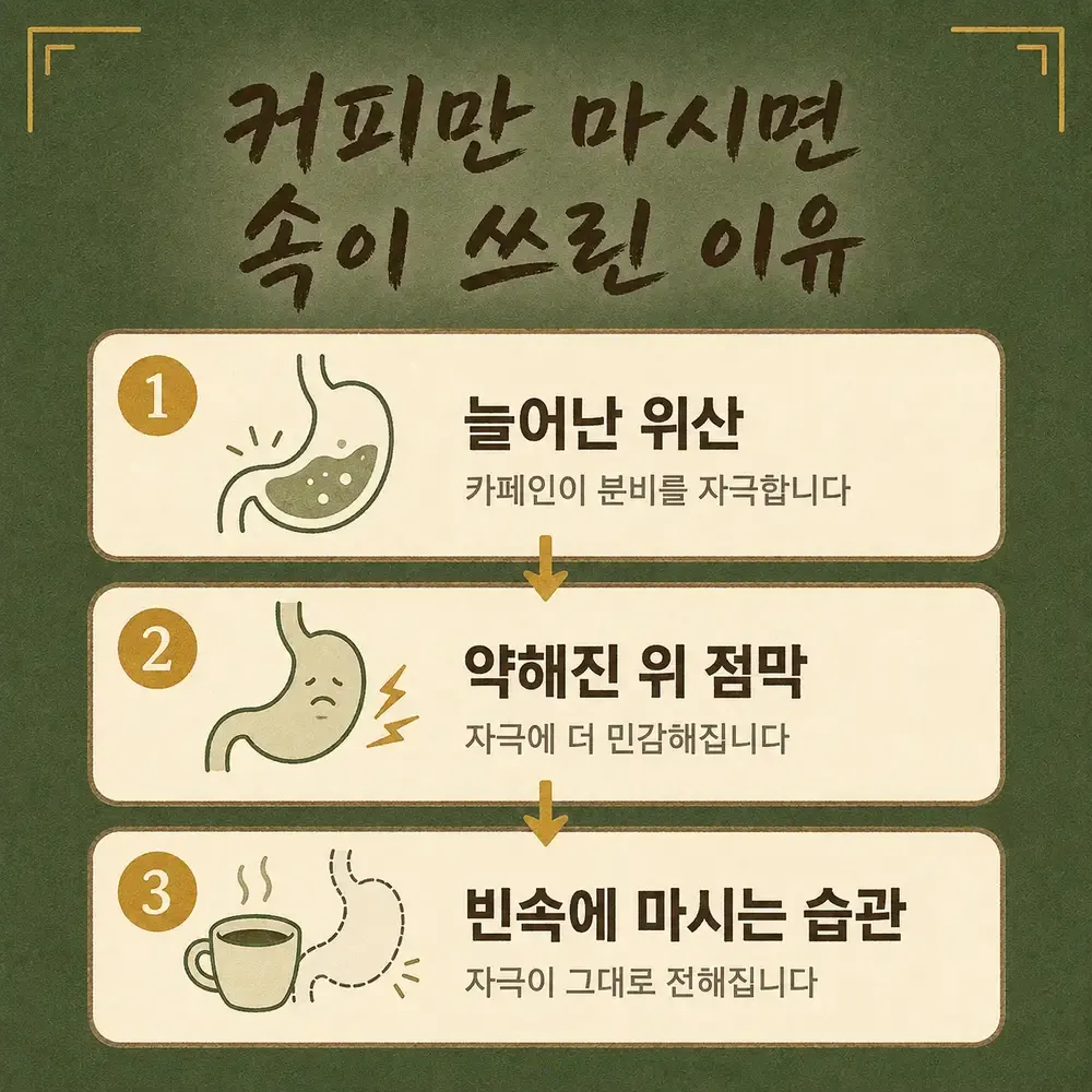 커피 마신 뒤 속쓰림 한방치료 - 인천 송도 더율한의원