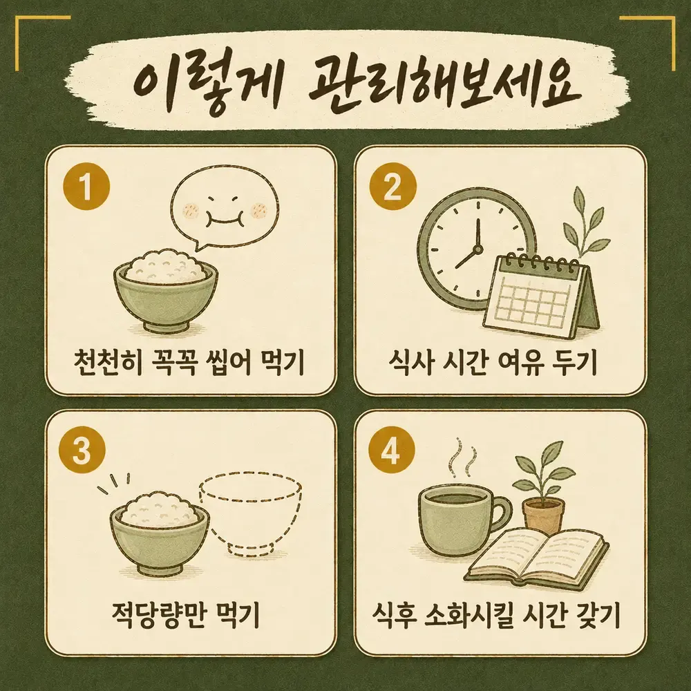 자주 체하는 증상 상담 - 인천 송도 더율한의원