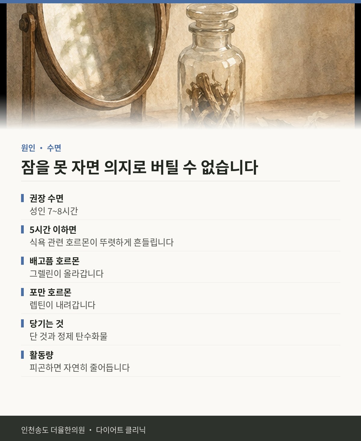 잠을 못 자면 의지로 버틸 수 없습니다 핵심 정리