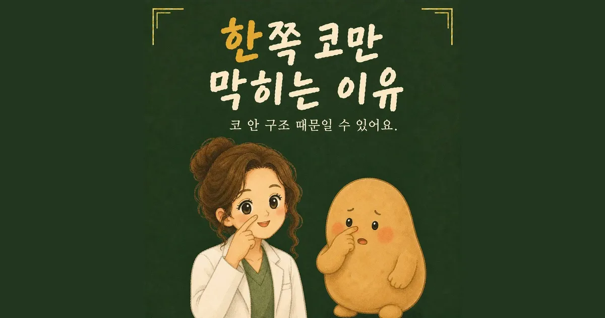 한쪽 코막힘 한방치료 - 인천 송도 더율한의원