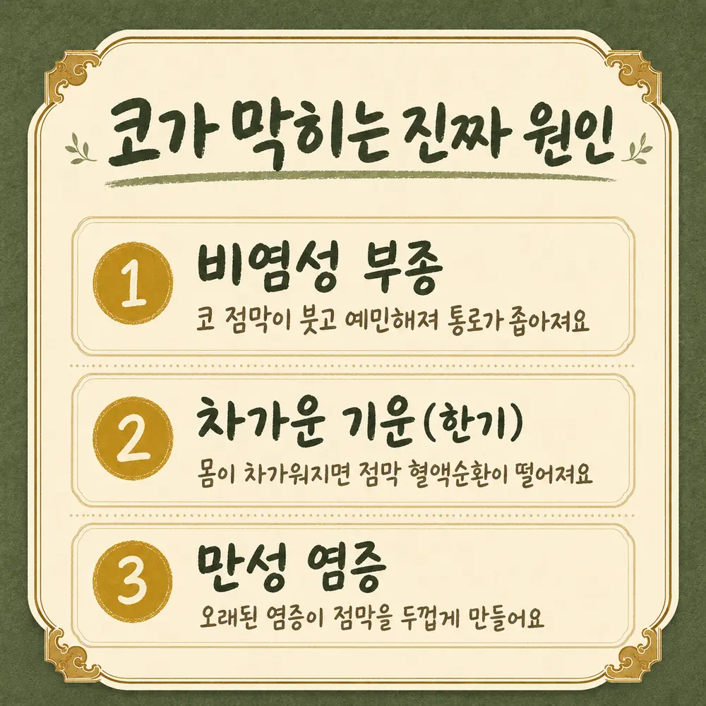 야간 코막힘 한방치료 - 인천 송도 더율한의원