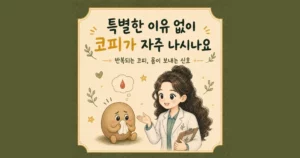 잦은 코피 한방치료 - 인천 송도 더율한의원