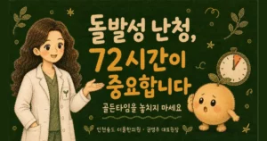 돌발성 난청 한방치료 - 인천 송도 더율한의원