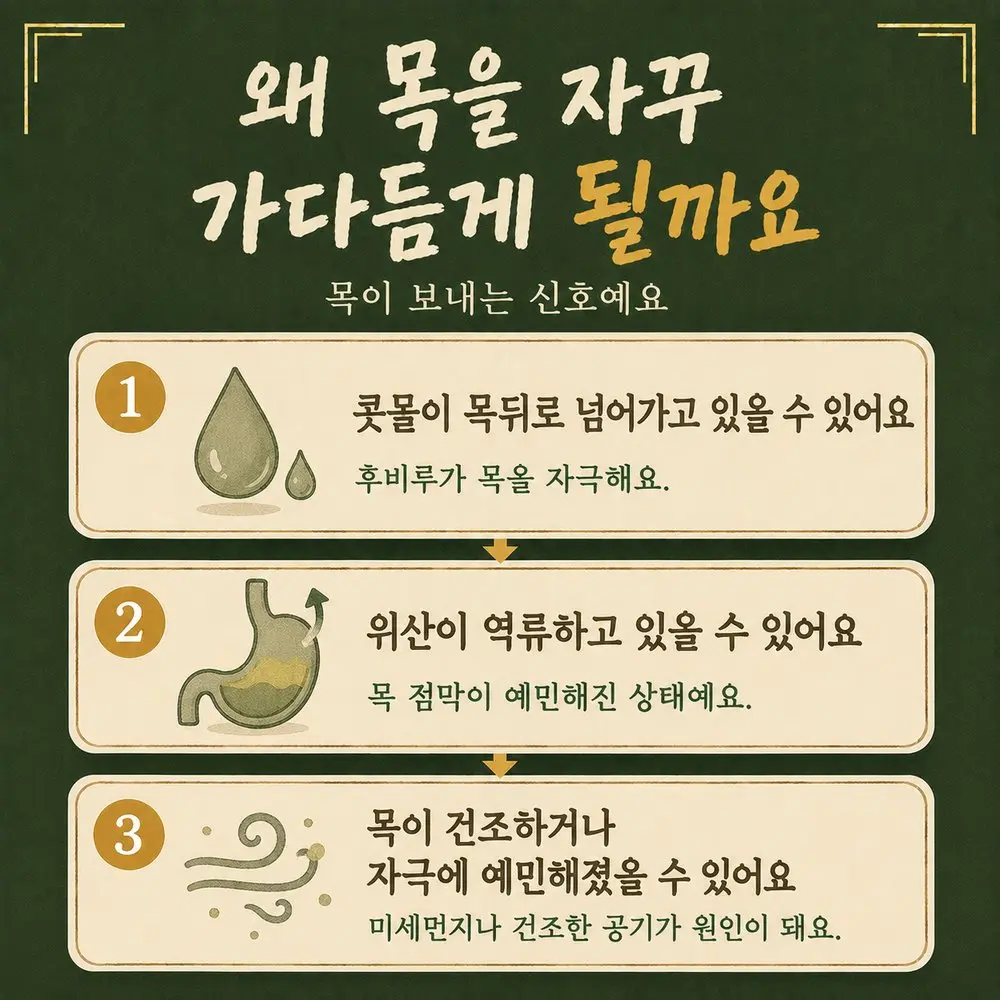 헛기침·목 가다듬기 한방치료 - 인천 송도 더율한의원