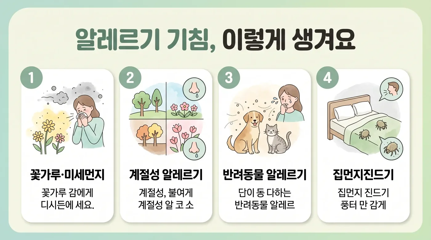알레르기성 기침의 기전 — 알레르겐 노출과 기도 과민