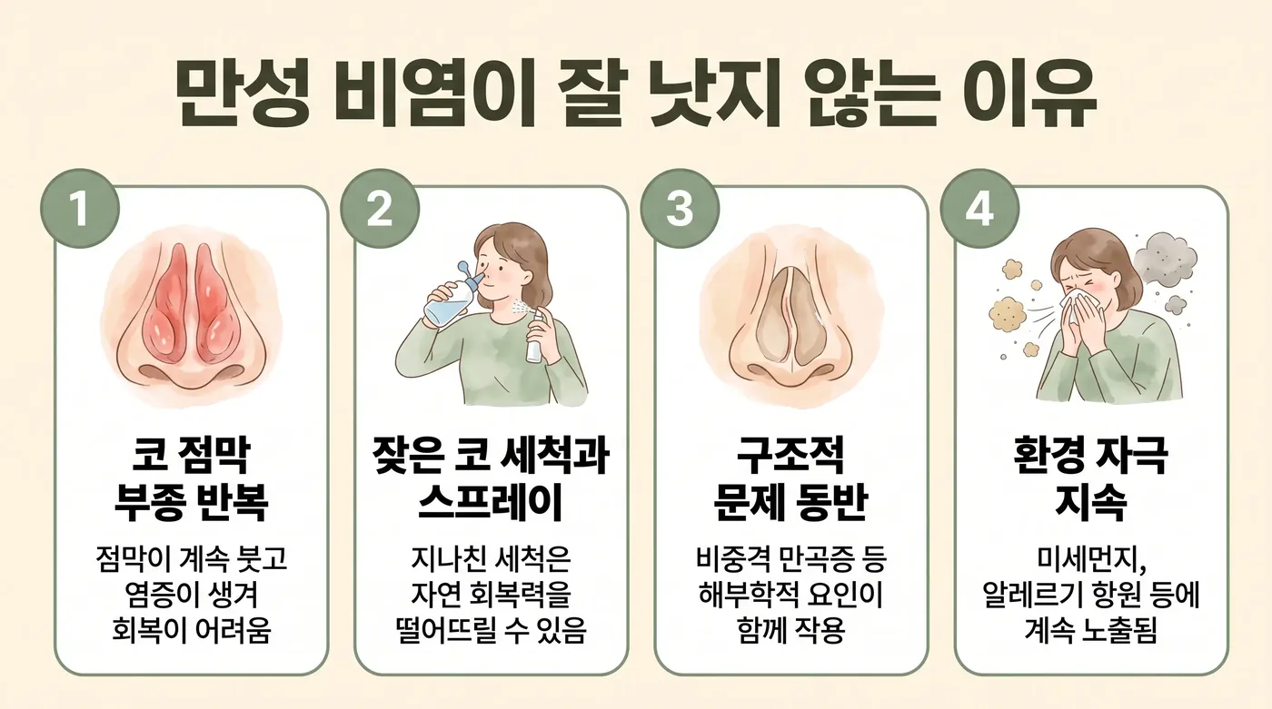 혈관운동성 비염의 기전 — 자율신경 조절력 저하와 혈관 확장