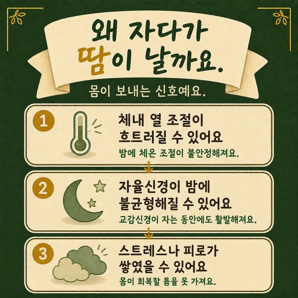 밤에 나는 식은땀 한방치료 - 인천 송도 더율한의원