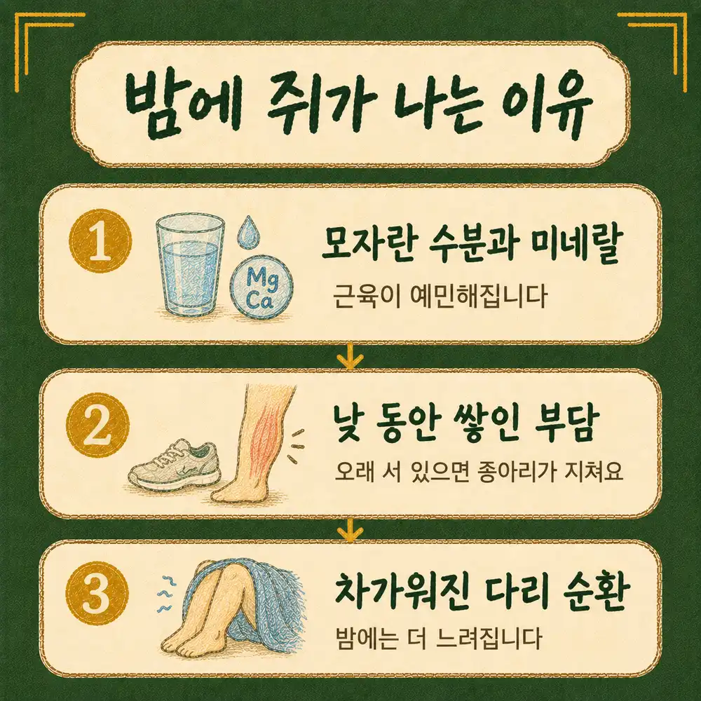 야간 종아리 경련 한방치료 - 인천 송도 더율한의원