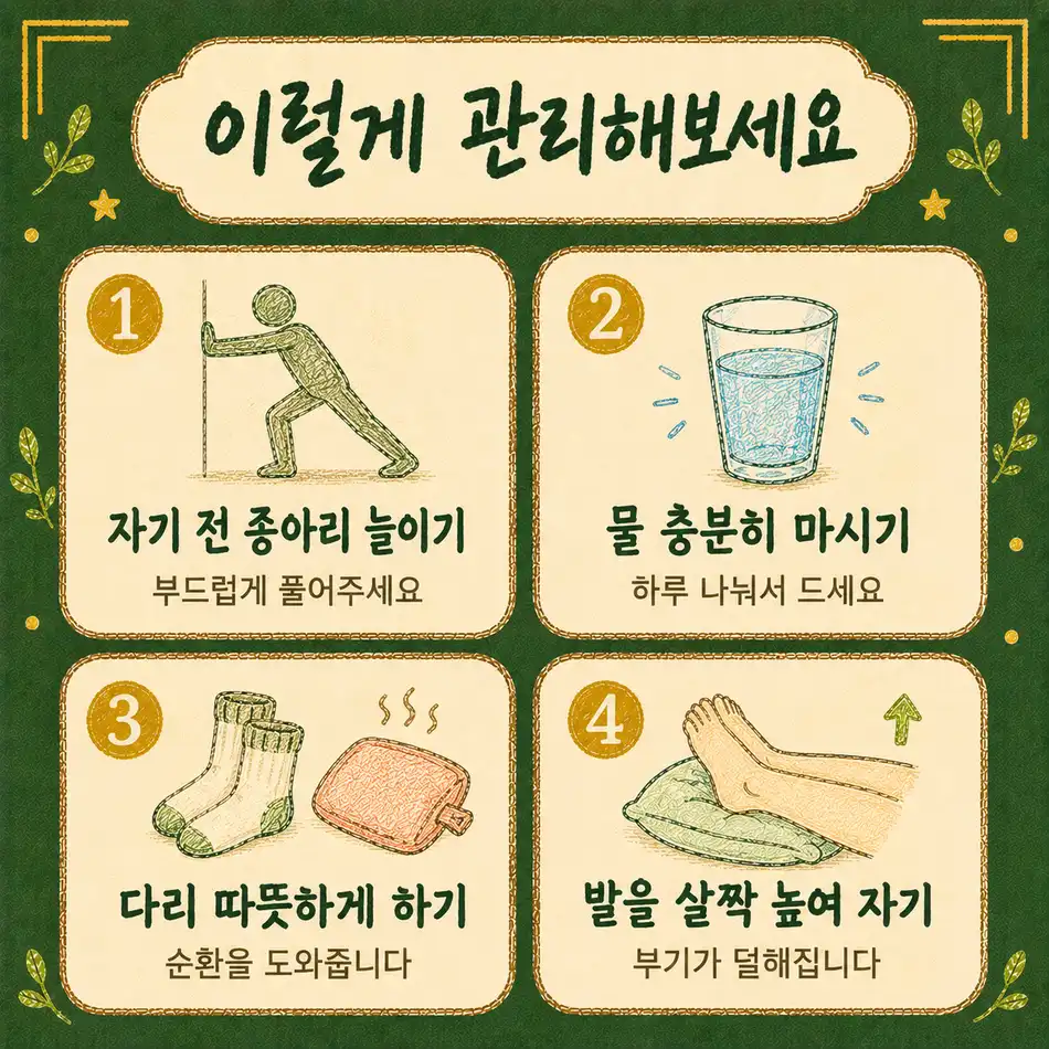 종아리 경련 관리법 한방치료 - 인천 송도 더율한의원