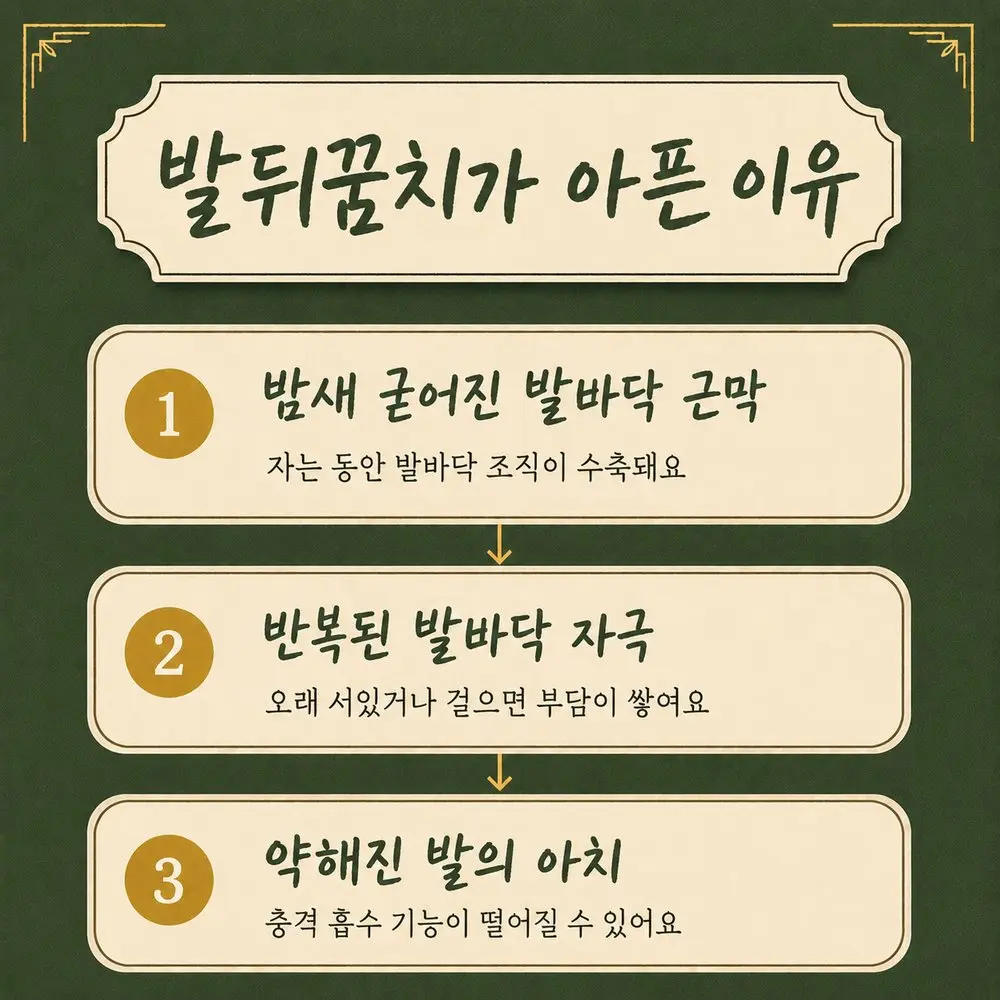 아침 발뒤꿈치 통증 한방치료 - 인천 송도 더율한의원