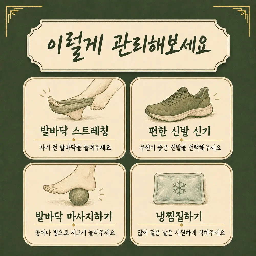 발뒤꿈치 통증 관리법 한방치료 - 인천 송도 더율한의원