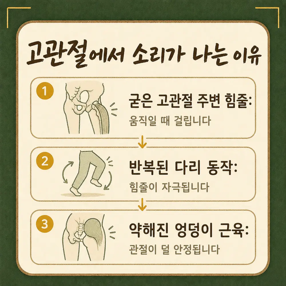 고관절 탄발음 상담 - 인천 송도 더율한의원