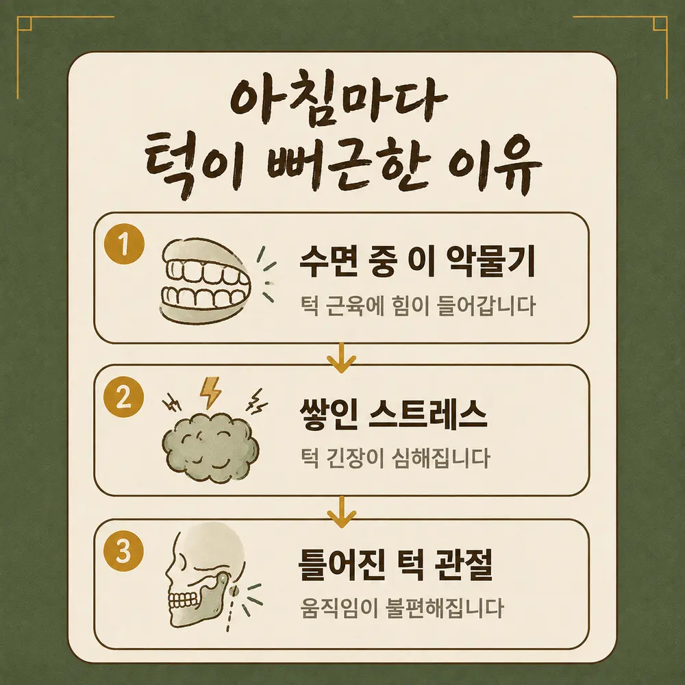 아침 턱 통증과 이갈이 상담 - 인천 송도 더율한의원