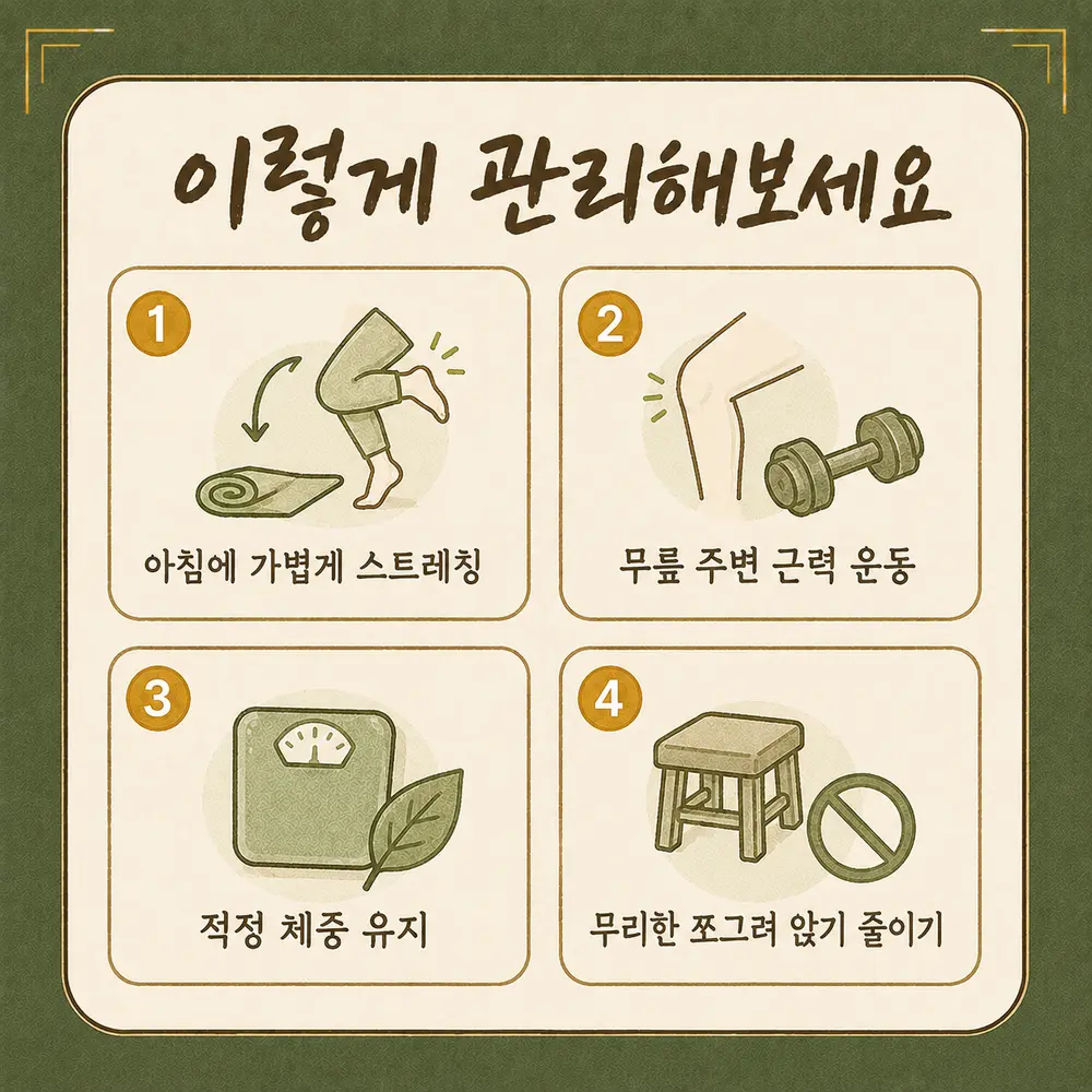 무릎 관절염 관리법 한방치료 - 인천 송도 더율한의원