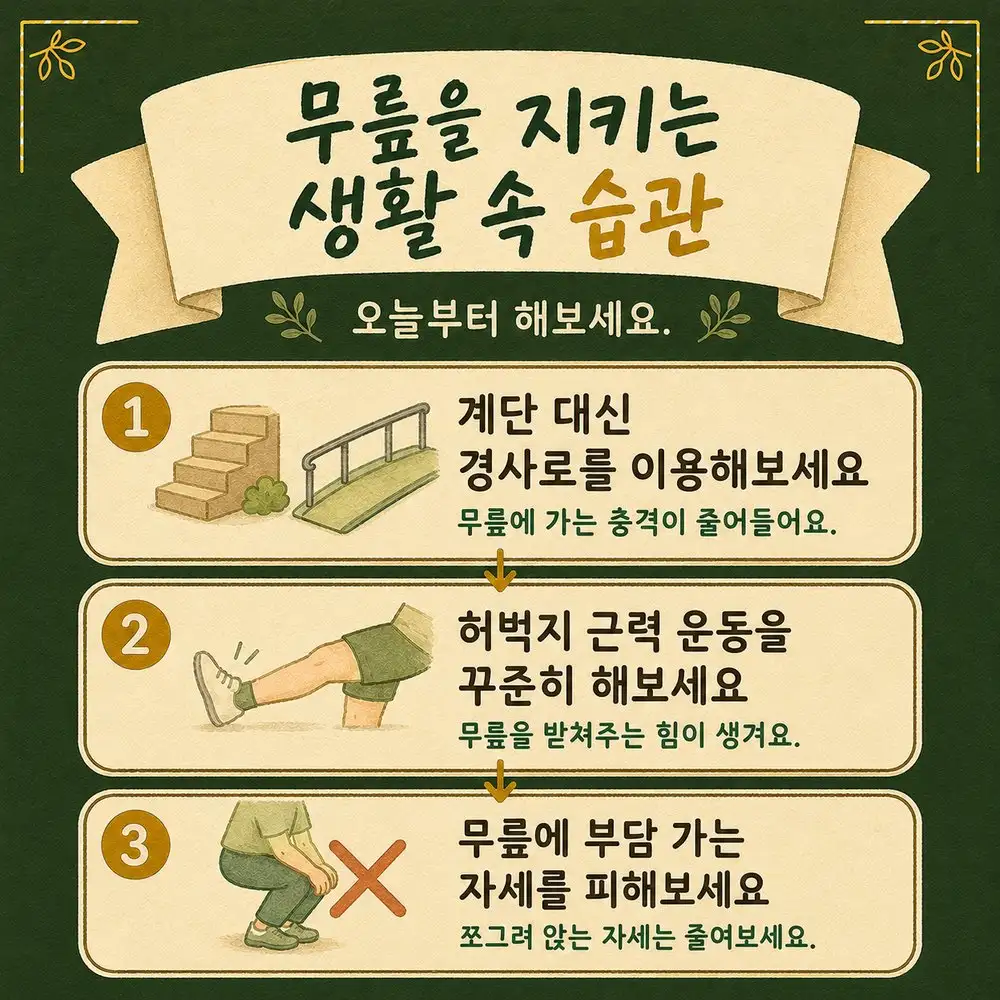 무릎 관리법 한방치료 - 인천 송도 더율한의원