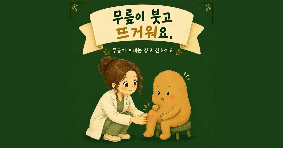 무릎 부종 한방치료 - 인천 송도 더율한의원
