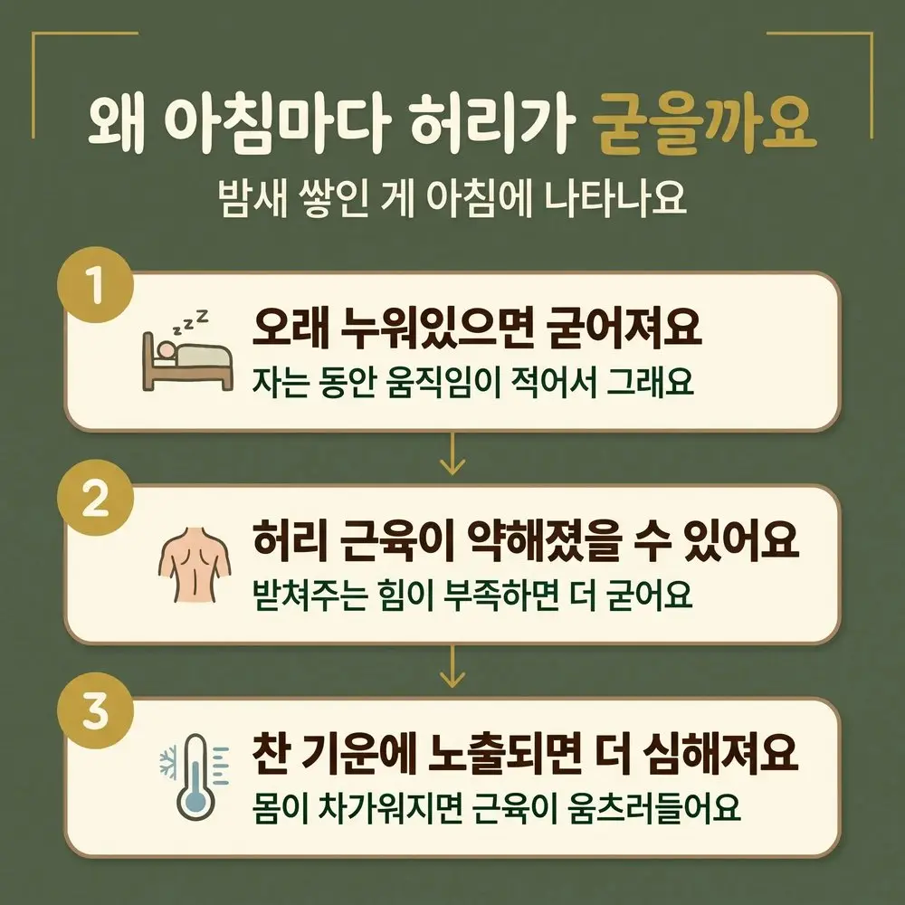 아침 허리 통증 한방치료 - 인천 송도 더율한의원