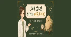 앉아서 허리 통증 — 앉는 것이 서는 것보다 부담입니다