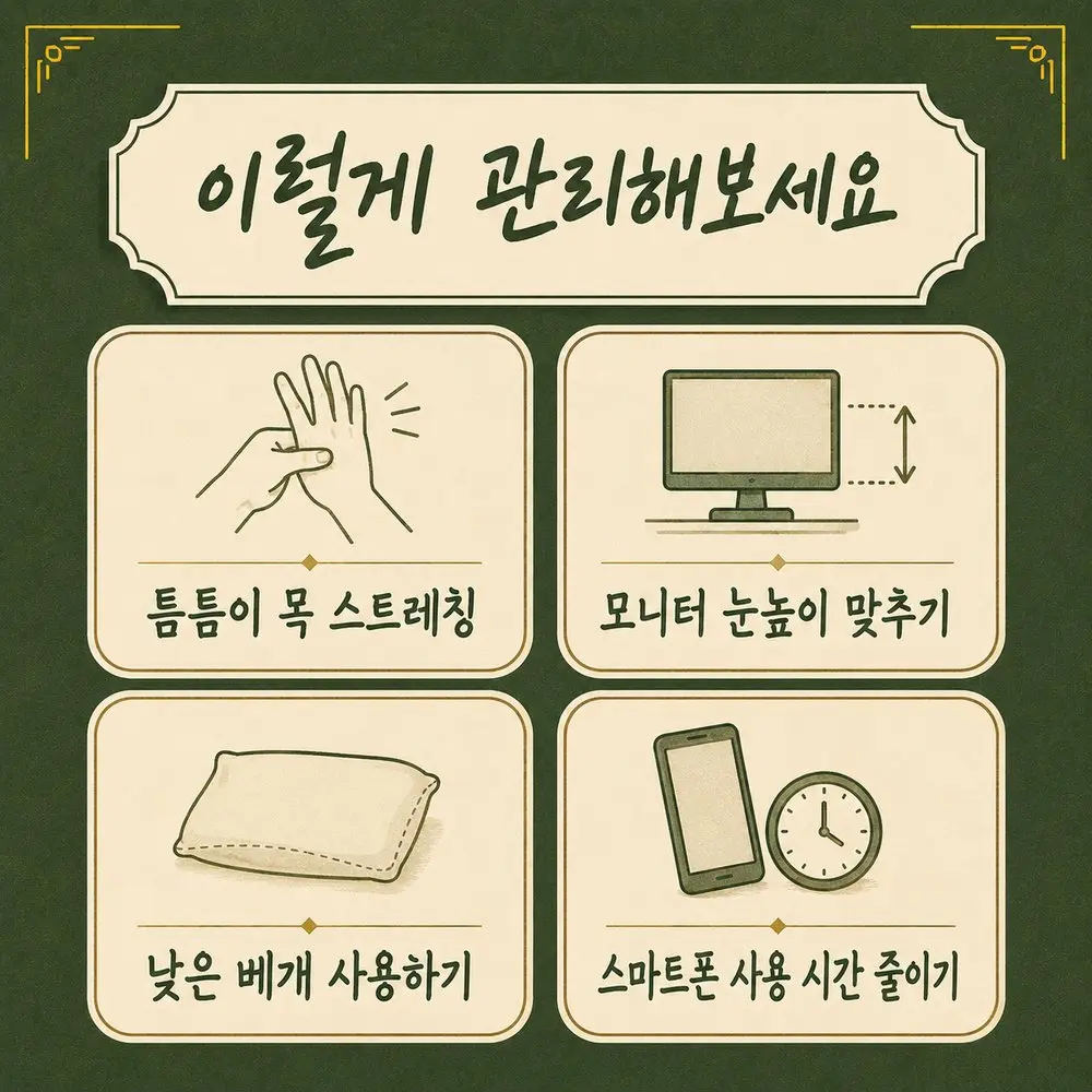 거북목 관리법 한방치료 - 인천 송도 더율한의원