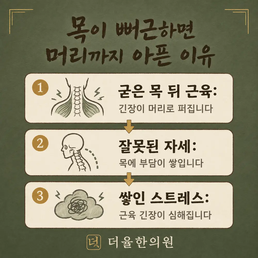 경추성 두통 한방치료 - 인천 송도 더율한의원