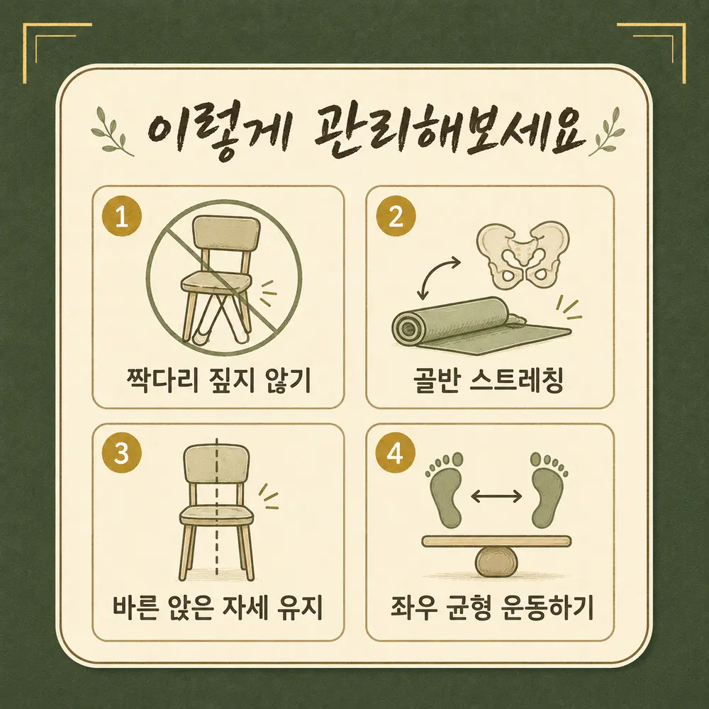 골반 교정 관리법 한방치료 - 인천 송도 더율한의원