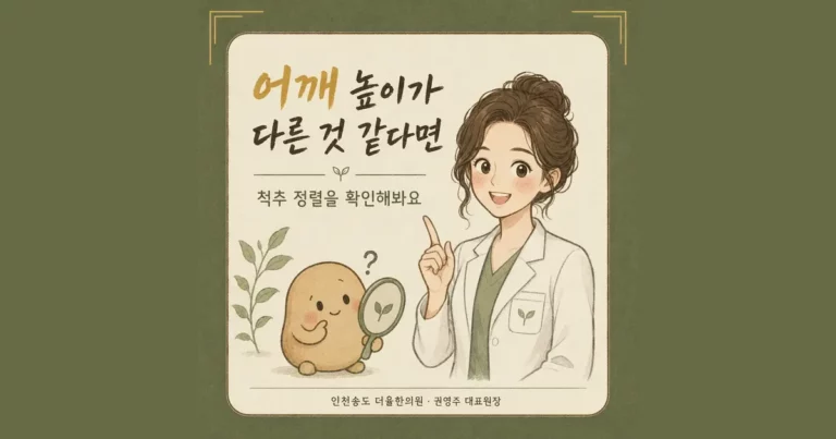 척추측만증 한방치료 - 인천 송도 더율한의원
