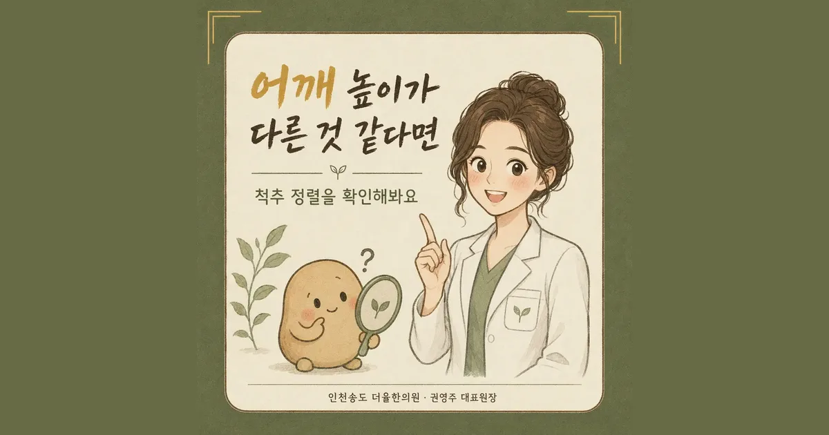척추측만증 한방치료 - 인천 송도 더율한의원