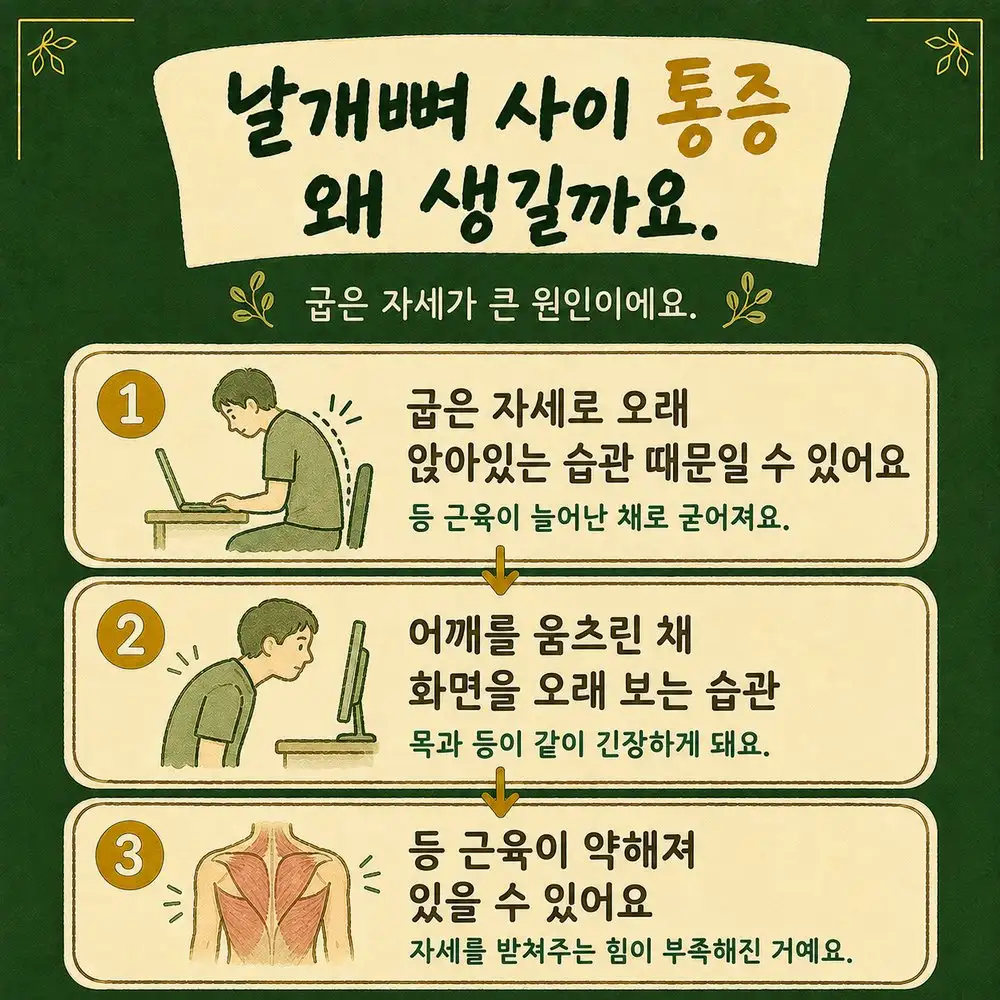 날개뼈 통증 한방치료 - 인천 송도 더율한의원